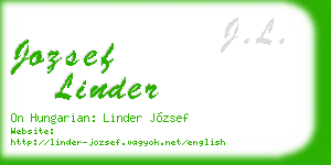 jozsef linder business card