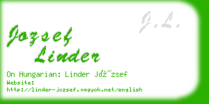 jozsef linder business card